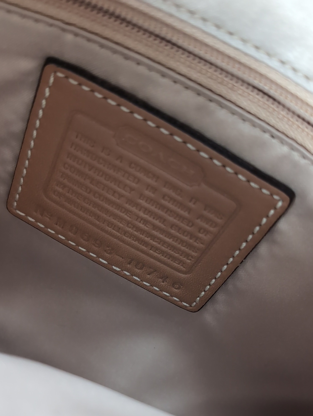 Coach Caramel Leather Shoulder Bag - Picture 9 of 13